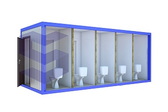 Туалетный блок-контейнер СБК-4